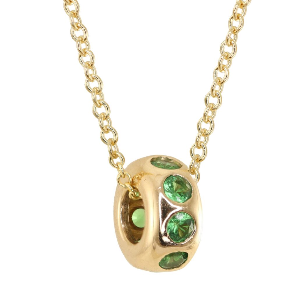 925 Sterling Silver Rondelle Bead Necklace
