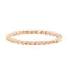 Sterling silver rope ring with a classic textured design
