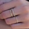 Rope-inspired ring with polished 925 sterling silver finish