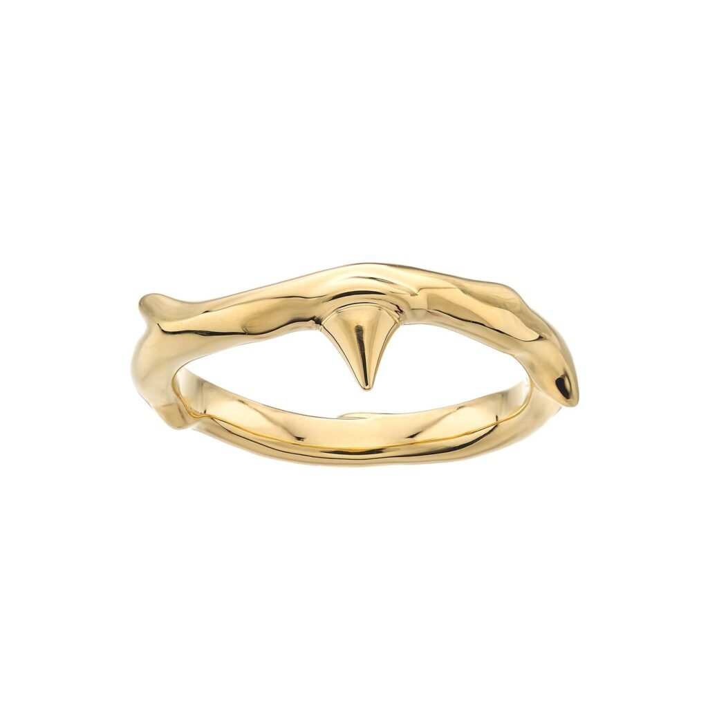 925 Sterling Silver Rose Thorn Band Ring