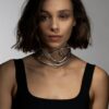925 Sterling Silver Rose Thorn Choker - Image 2