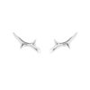 925 Sterling Silver Rose Thorn Climber Earrings