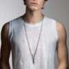 925 Sterling Silver Rose Thorn Drop Lariat - Image 2