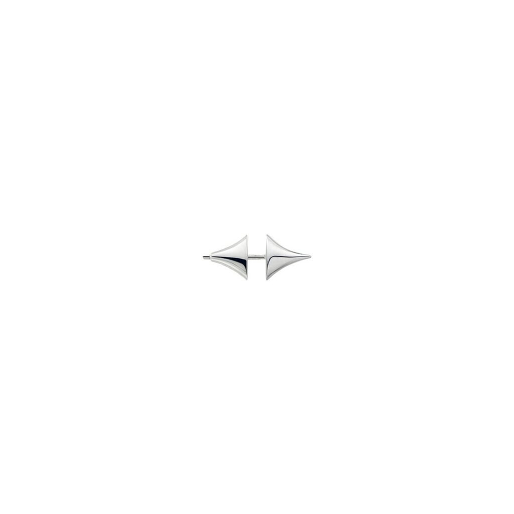 925 Sterling Silver Rose Thorn Single Bar Earring