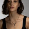 925 Sterling Silver Rose Thorn Single Drop Pendant - Image 2