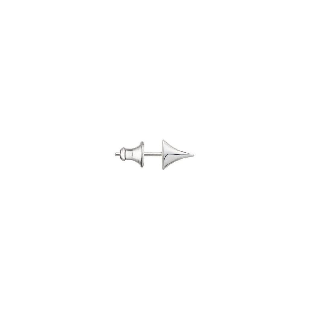 925 Sterling Silver Rose Thorn Single Stud Earring