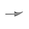 925 Sterling Silver Rose Thorn Single Swerve Earring - Image 4