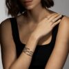 925 Sterling Silver Rose Thorn Small Cuff - Image 2