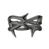 925 Sterling Silver Rose Thorn Triple Band Ring