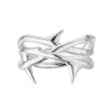 925 Sterling Silver Rose Thorn Triple Band Ring