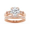 925 Sterling Silver Round Brilliant Solitaire Diamond Engagement Ring Accents - Image 16