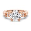 925 Sterling Silver Round Brilliant Solitaire Diamond Engagement Ring Accents - Image 3