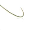 925 Sterling Silver Round Cut Emerald Tennis Diamond Necklace - Image 5