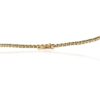 925 Sterling Silver Round Cut Emerald Tennis Diamond Necklace - Image 7