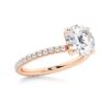 925 Sterling Silver Round Diamond Engagement Ring Eternity Pave Band - Image 10