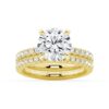 925 Sterling Silver Round Diamond Engagement Ring Eternity Pave Band - Image 14