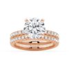 925 Sterling Silver Round Diamond Engagement Ring Eternity Pave Band - Image 15