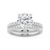 925 Sterling Silver Round Diamond Engagement Ring Eternity Pave Band - Image 16