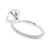 925 Sterling Silver Round Diamond Engagement Ring Eternity Pave Band - Image 5