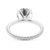925 Sterling Silver Round Diamond Engagement Ring Eternity Pave Band - Image 6