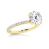 925 Sterling Silver Round Diamond Engagement Ring Eternity Pave Band - Image 7
