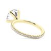 925 Sterling Silver Round Diamond Engagement Ring Eternity Pave Band - Image 8