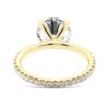 925 Sterling Silver Round Diamond Engagement Ring Eternity Pave Band - Image 9