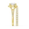 925 Sterling Silver Round Halo Diamond Engagement Ring Pave Split Band - Image 16