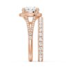 925 Sterling Silver Round Halo Diamond Engagement Ring Pave Split Band - Image 17