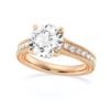 Sterling silver engagement ring with a structured, elegant profile
