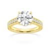 Sterling silver ring showcasing a subtle hidden halo