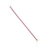 925 Sterling Silver Round Ruby Diamond Tennis Bracelet - Image 3