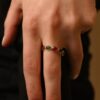 925 Sterling Silver Ruby and Emerald Eternity Band - Image 5