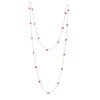 Refined necklace design with premium CZ ruby stones and diamond accents