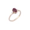 925 Sterling Silver Ruby Diamond Ring - Image 2