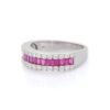 Baguette-style ring with 2.2 x 1.2 mm stones