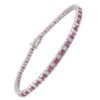 925 Sterling Silver bracelet with thick gold plating and sparkling stone details