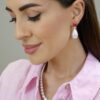 925 Sterling Silver Ruby Drop Diamond Pearl - Image 2