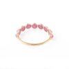 925 Sterling Silver Ruby Half Eternity Band - Image 5