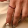 925 Sterling Silver Ruby Half Eternity Band - Image 7