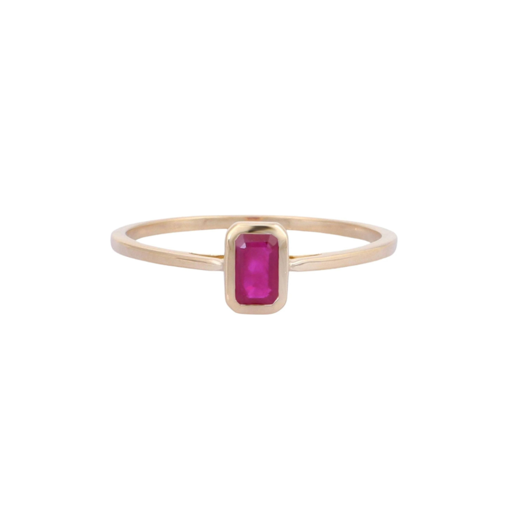 925 Sterling Silver Ruby Ring