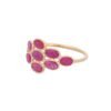 925 sterling silver ring with 2.40 ct ruby stones