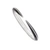925 Sterling Silver Sabre Deco Bangle and Black Ceramic - Image 4