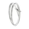925 Sterling Silver Sabre Deco Twist Bangle