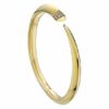 925 Sterling Silver Sabre Diamond Bangle Pave