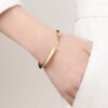 925 Sterling Silver Sabre Diamond Bangle Pave - Image 2