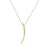 925 Sterling Silver Sabre Medium Diamond Necklace
