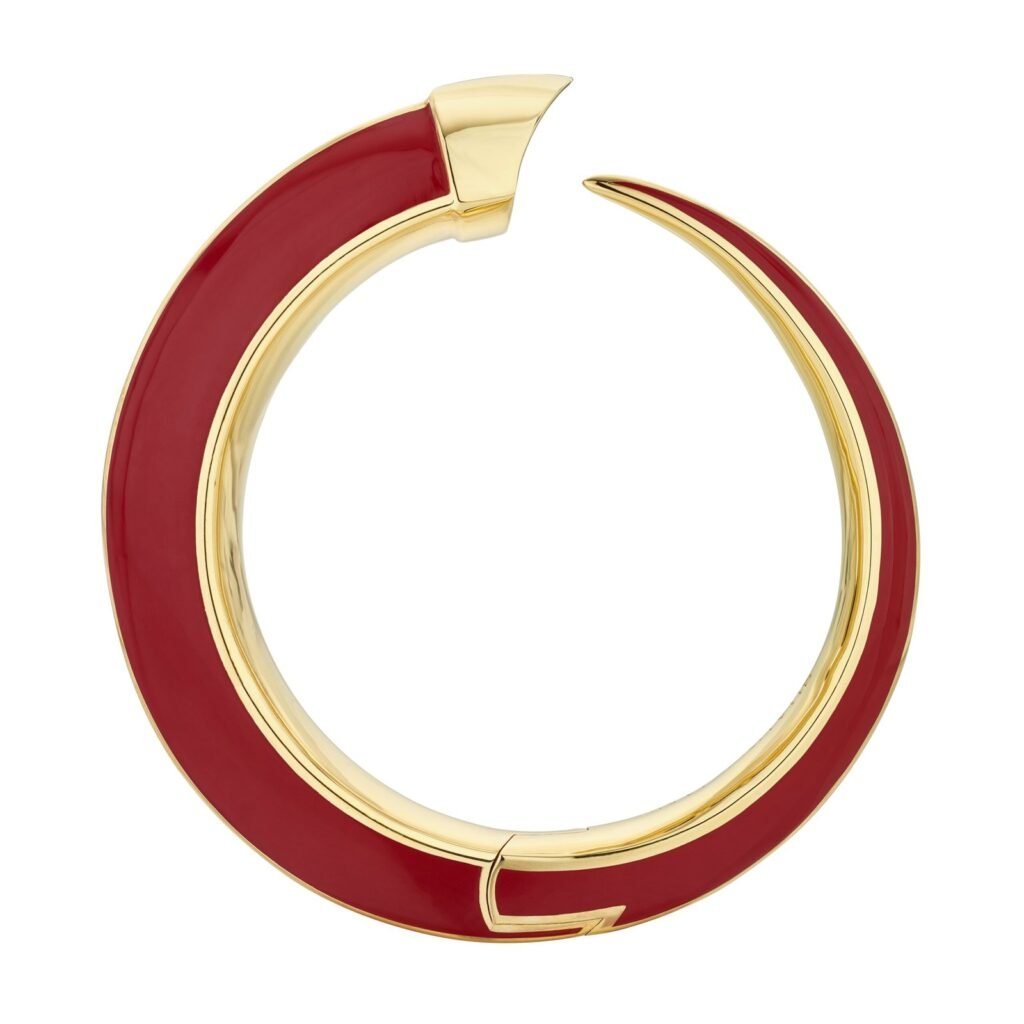 925 Sterling Silver Sabre Solis Cuff and Sienna Ceramic