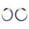 925 Sterling Silver Sabre Solis Hoop Earrings and Atlantic Ceramic