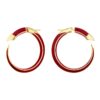 925 Sterling Silver Sabre Solis Hoop Earrings and Sienna Ceramic